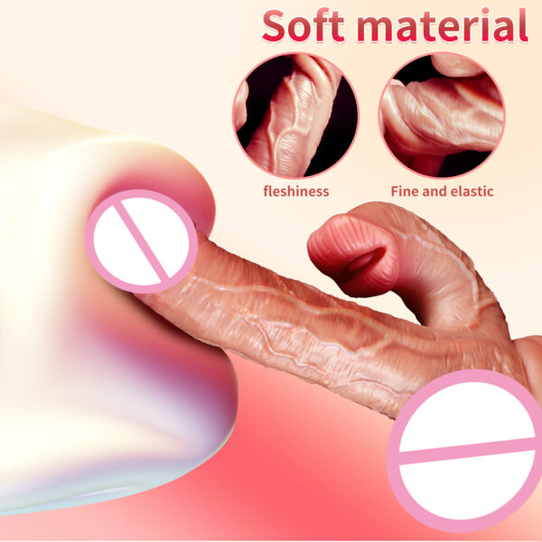 Realistic Dildo Vibrator Telescopic Female Remote Control Vagina Masturbator Anal Plug Penis Heated Vibrating Sex Toys