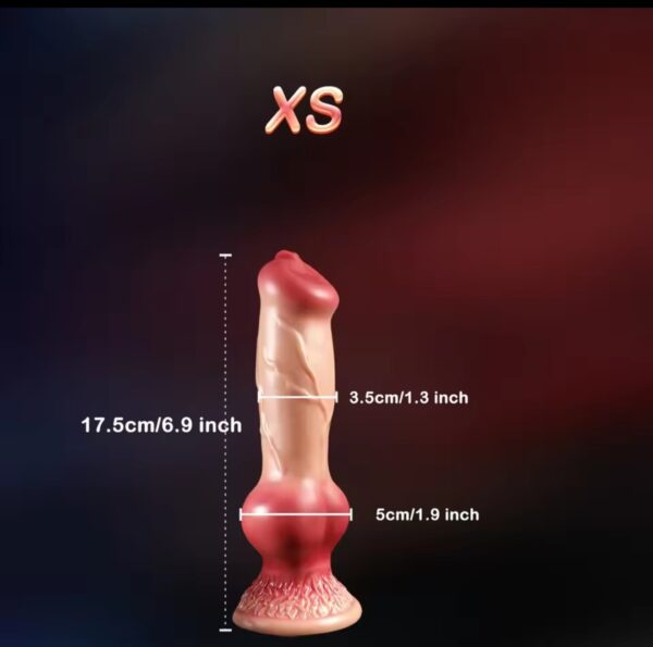 Realistic Huge Dog Knot Dildo Sex Toys for Women Animal Penis Plug Soft Suction Cup Adult 18+XS