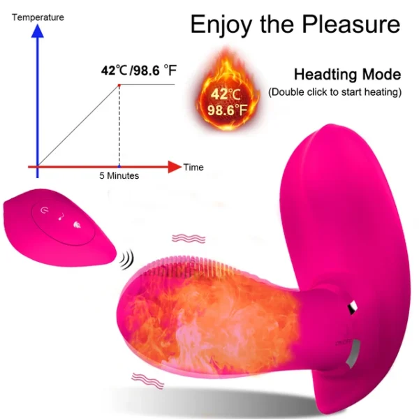 Wear Dildo Vibrator Sex Toy for Women Orgasm Masturbator G Spot Vagina Stimulate Remote Control Panties Vibrators Adult Sex ToysPink