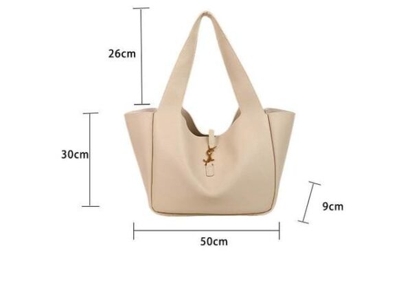 Luxury Women’s Handbag Tote Bag Elegant Shoulder Bag Large Capacity Casual Purse for Work TravelApricot